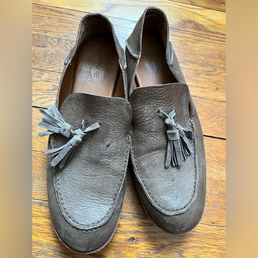 Kork-Ease Meg loafer with tassels brown leather size 8.5